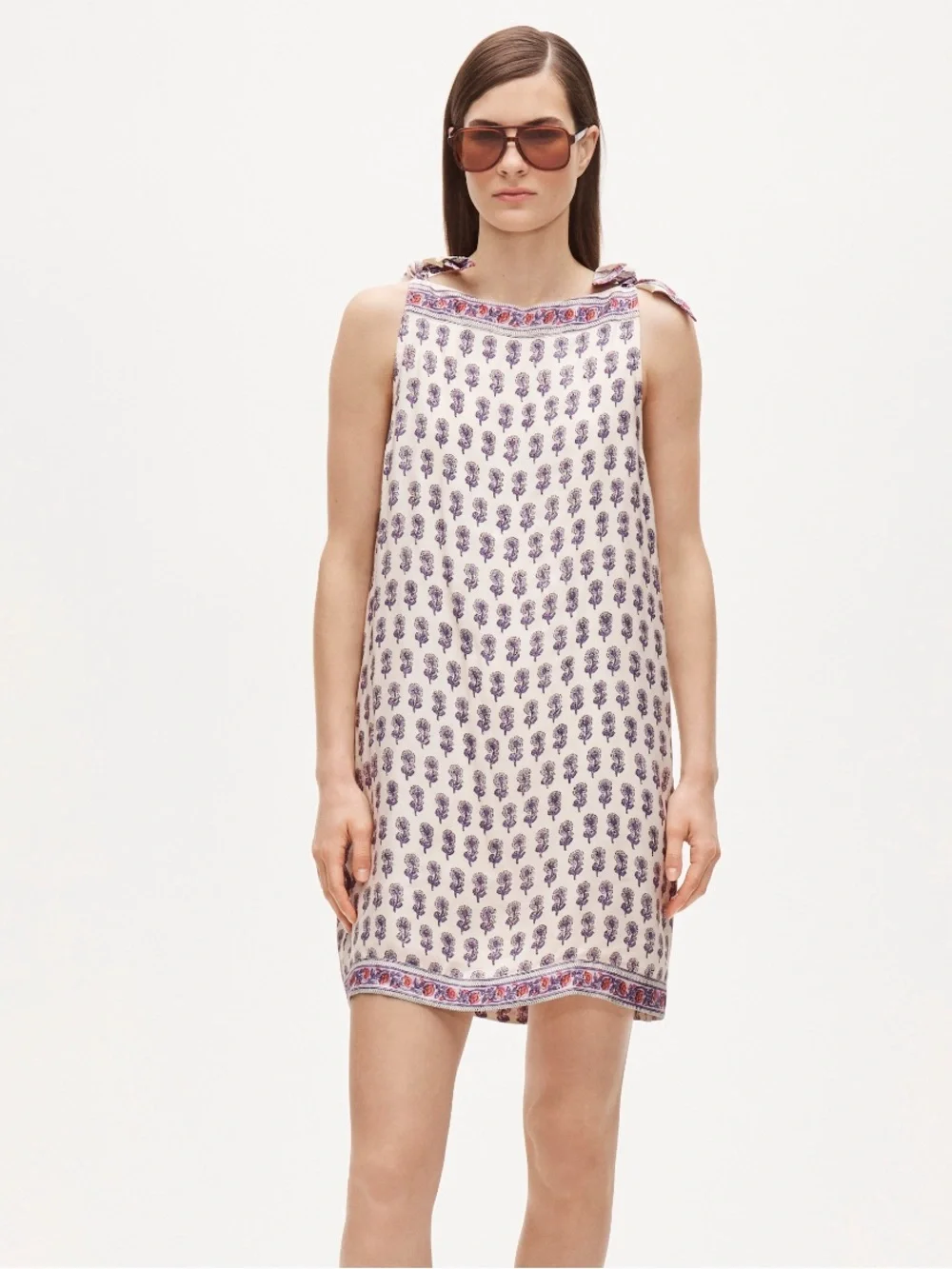 J crew Antique Lilac-Print Mini Skirt